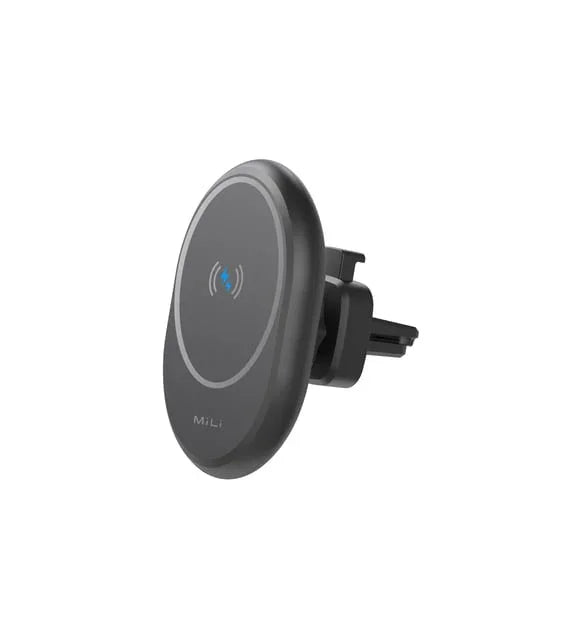 MiLi 15W Carmate Magnetic Wireless Charging Car Mount - Black - Tashqila MiLi 15W Carmate Magnetic Wireless Charging Car Mount - Black - Tashqila